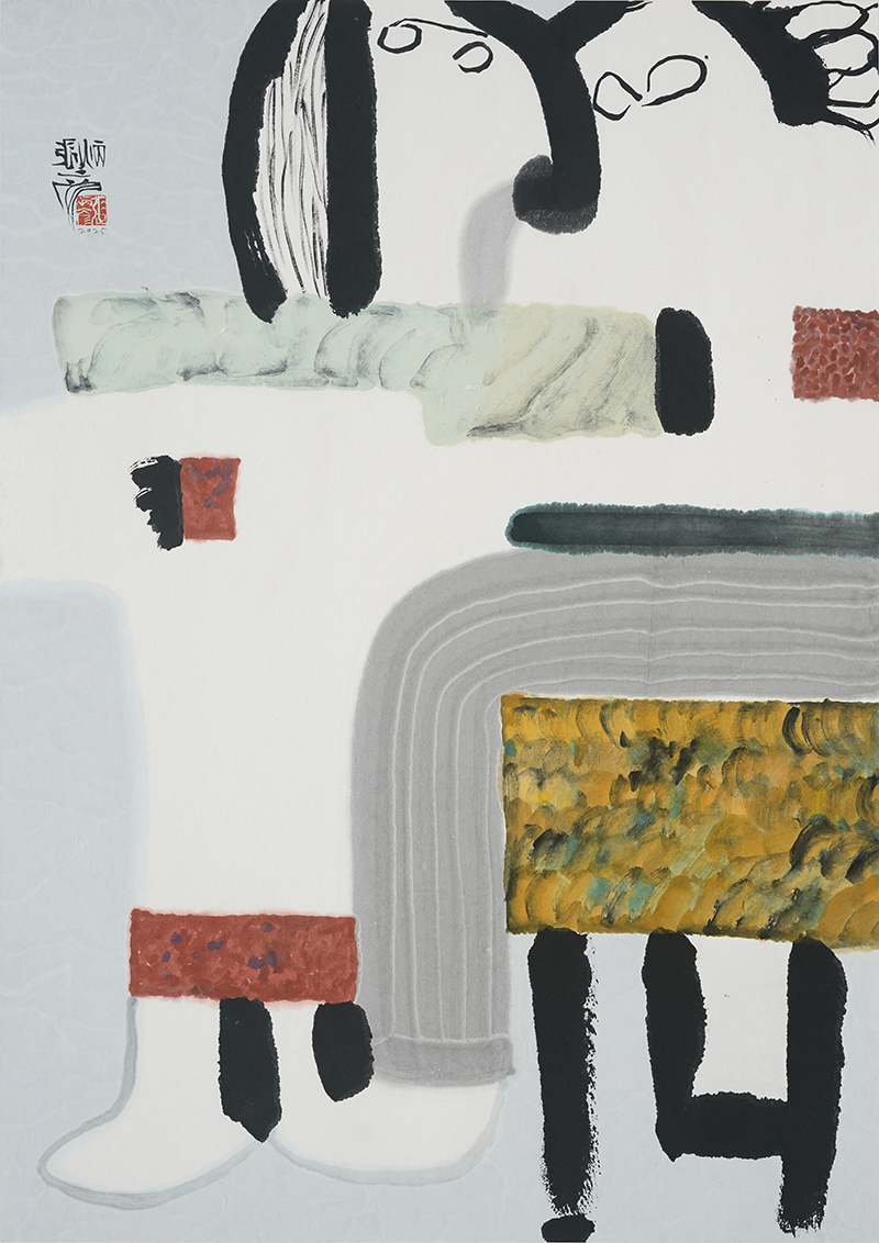 Jang Byeong Eun · Eastbrush · 张炳彥 · figure · ink_and_light_color_on_paper · 841mm_x_594mm · 2025